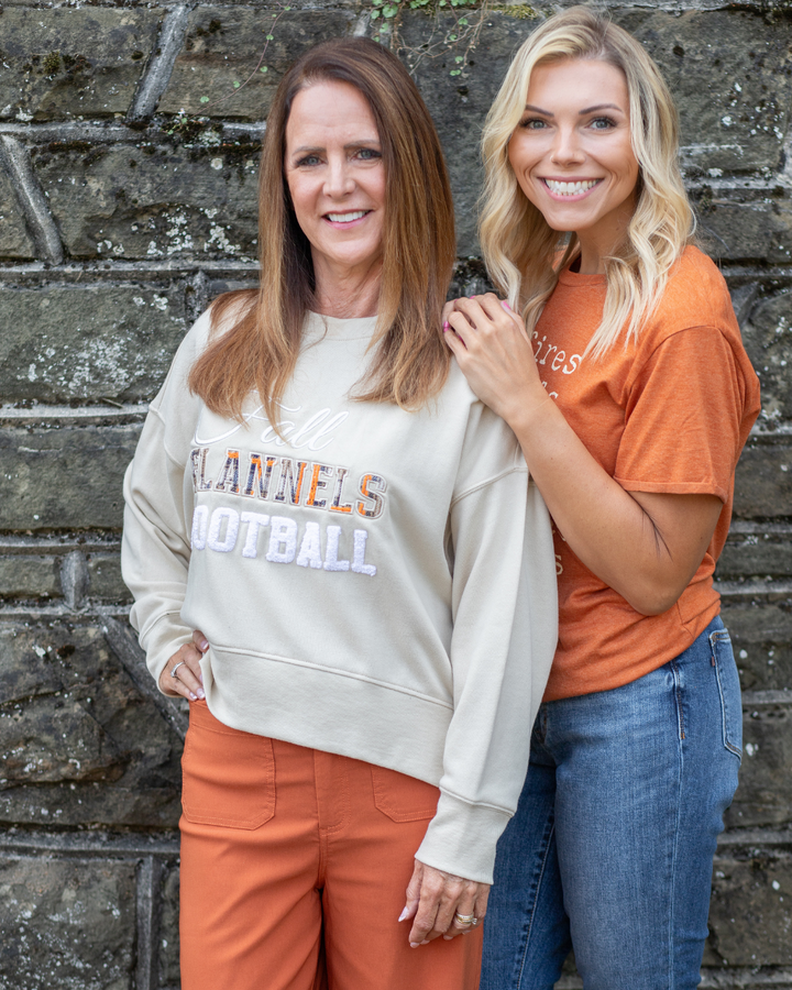Fall Flannels Football Crewneck