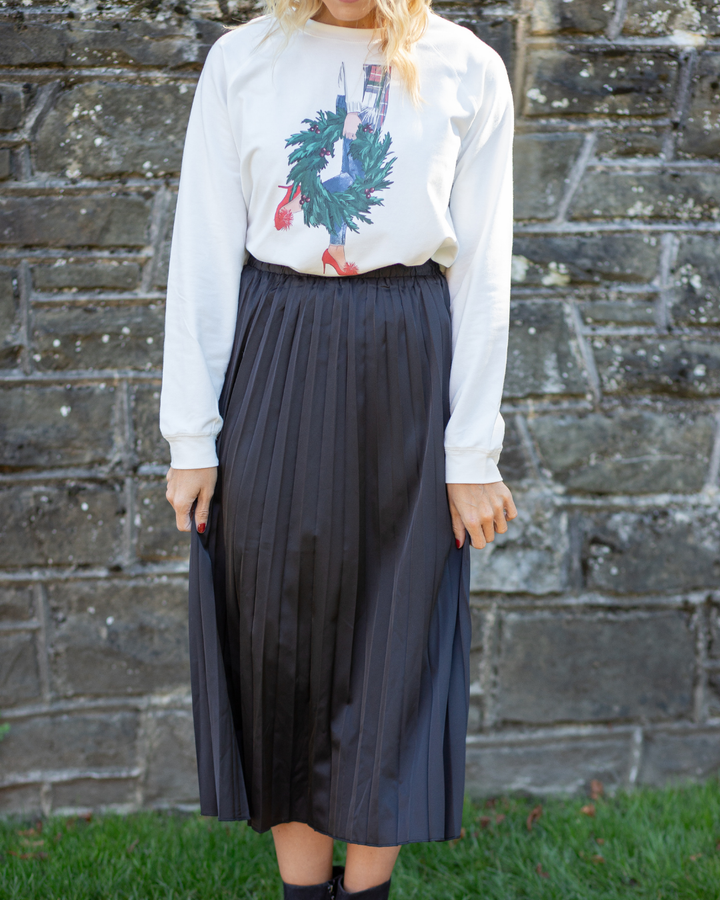 Pleated Silk Skirts
