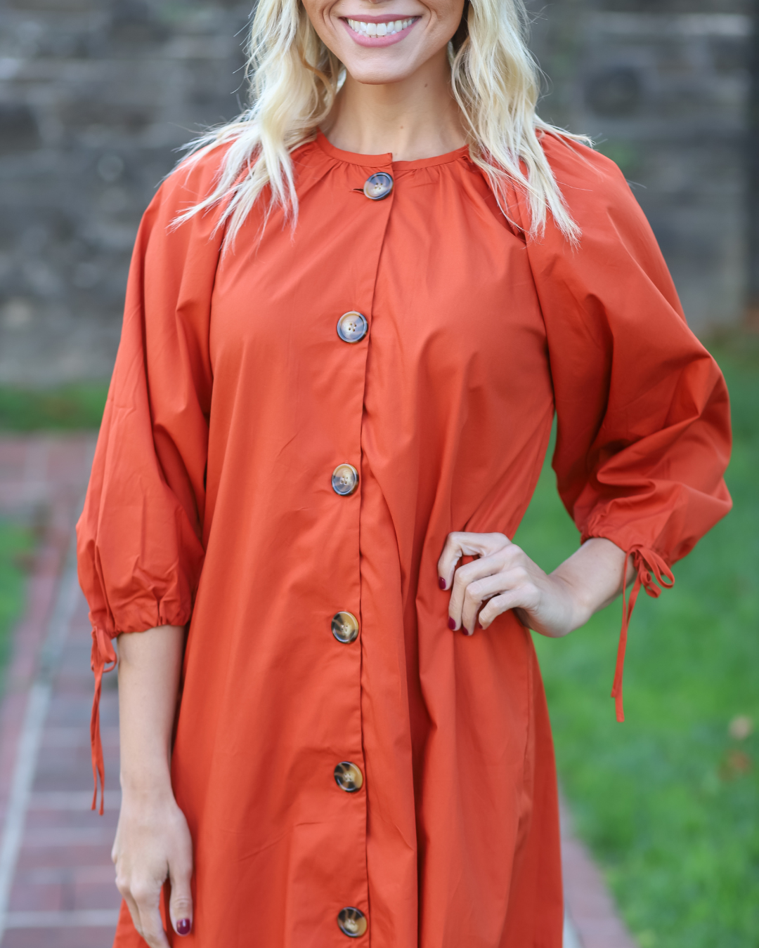 Tunic Dress with Tassle Sleeves