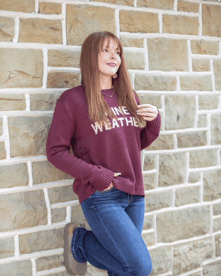 Wine Weather Sweater