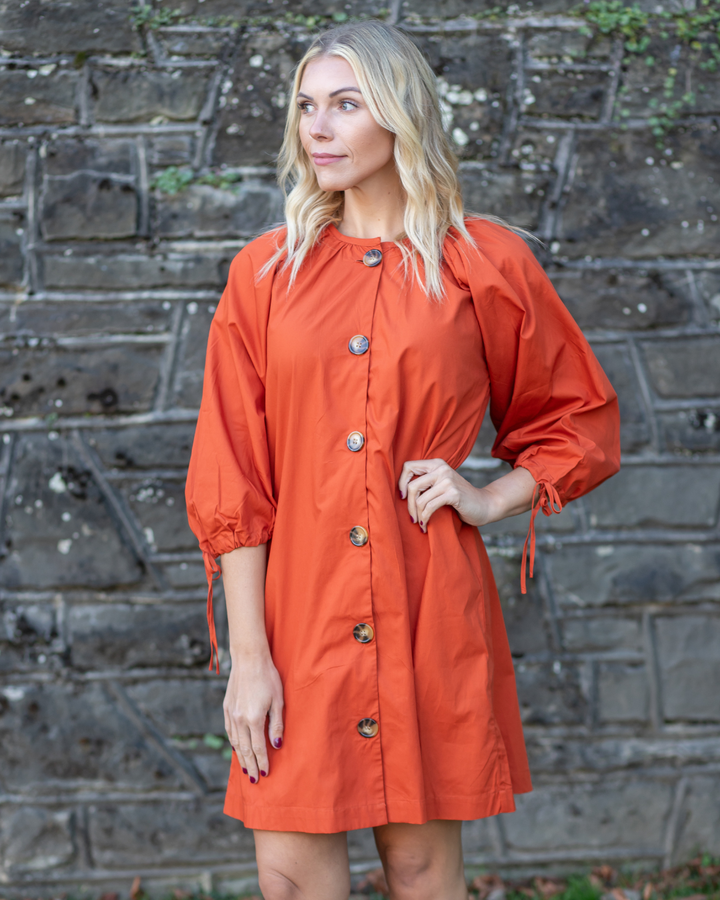 Tunic Dress with Tassle Sleeves