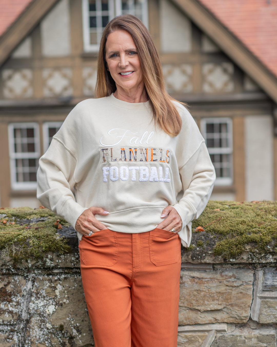 Fall Flannels Football Crewneck