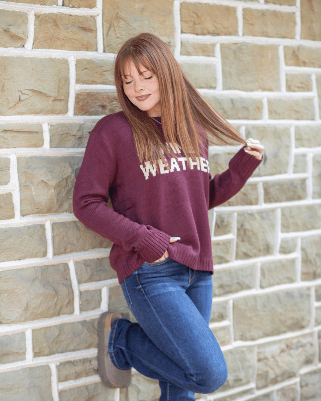 Wine Weather Sweater