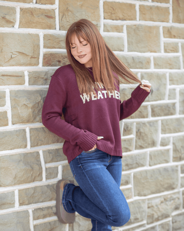 Wine Weather Sweater