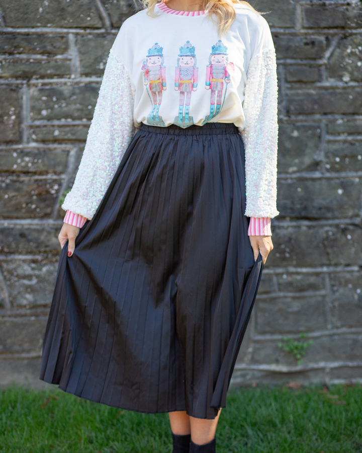 Pleated Silk Skirts