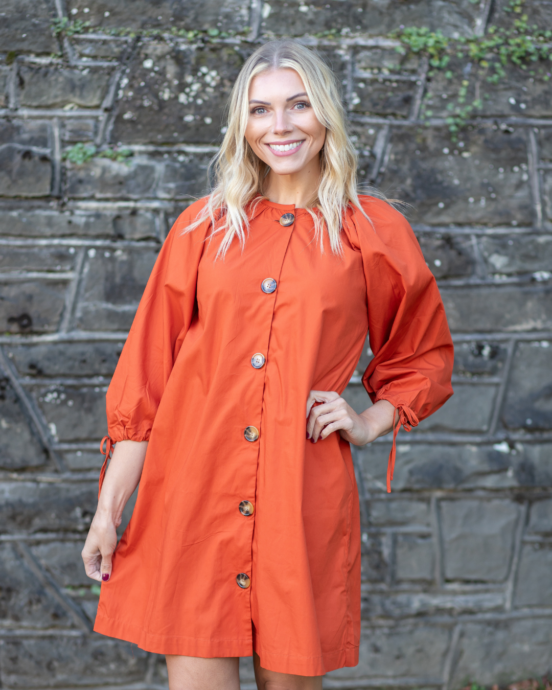 Tunic Dress with Tassle Sleeves