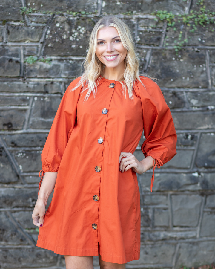 Tunic Dress with Tassle Sleeves