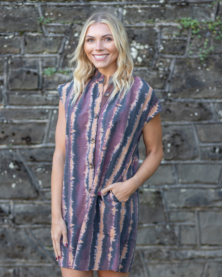 Sleeveless Print Dress