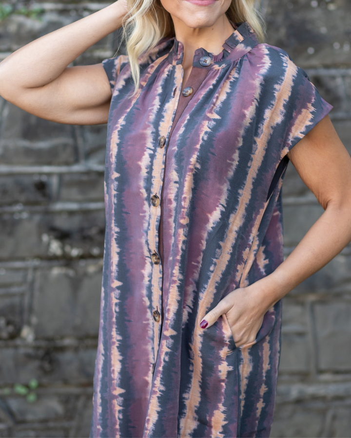 Sleeveless Print Dress