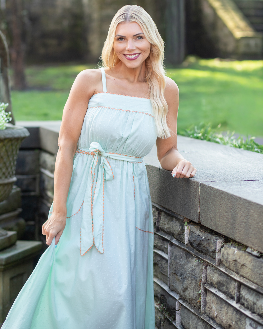 Mint Maxi Dress w/ Pockets