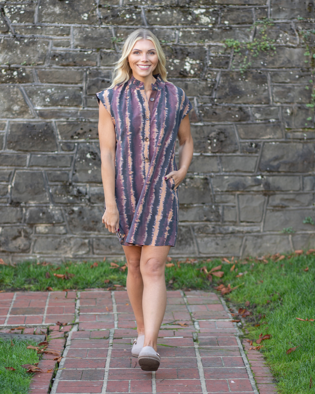 Sleeveless Print Dress