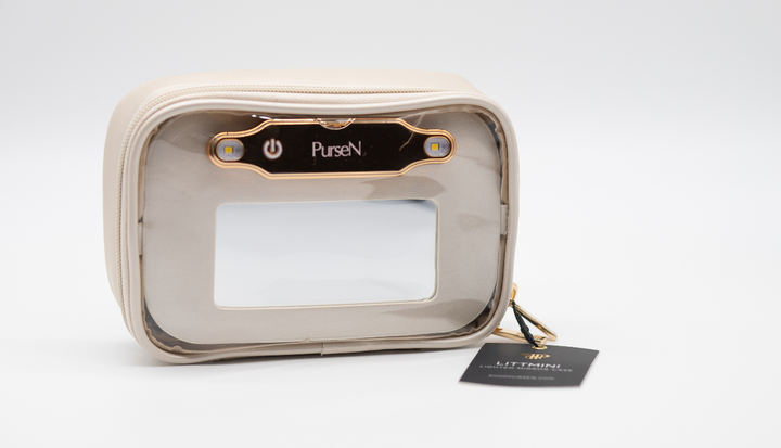 Light Up Travel Toiletry Bag with Mirror
