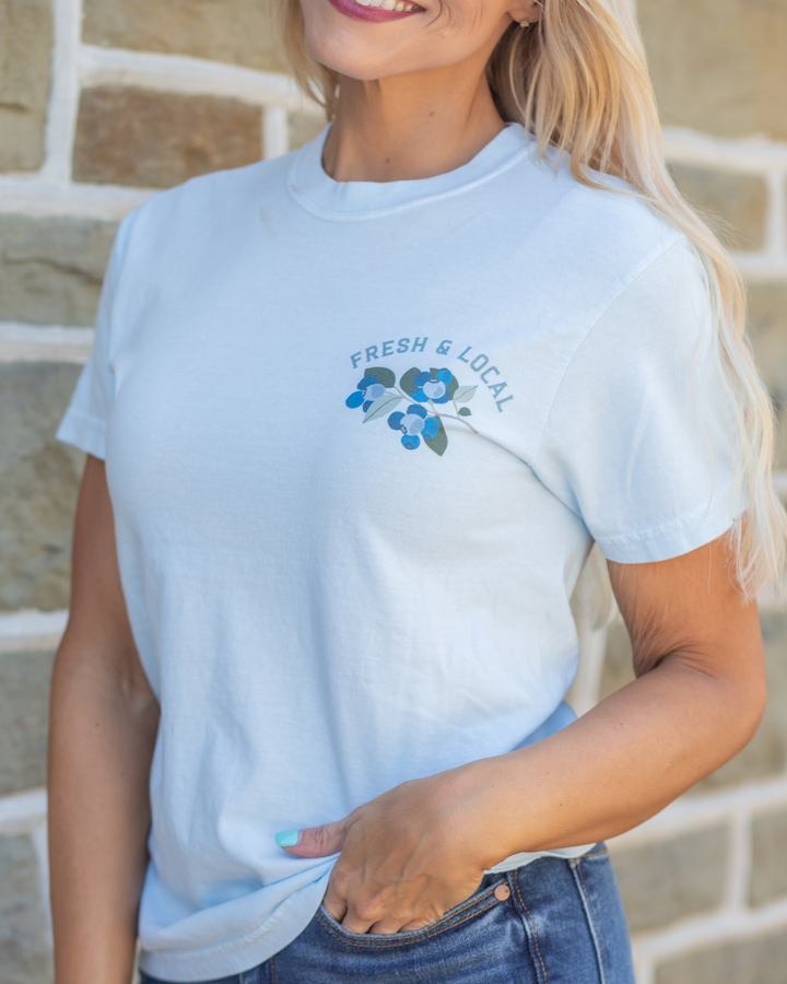 Blueberries At The Market Tee
