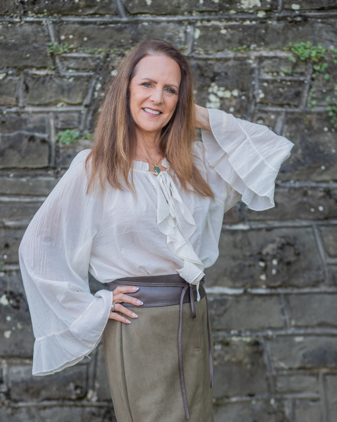 Ruffle Long Sleeve Blouse