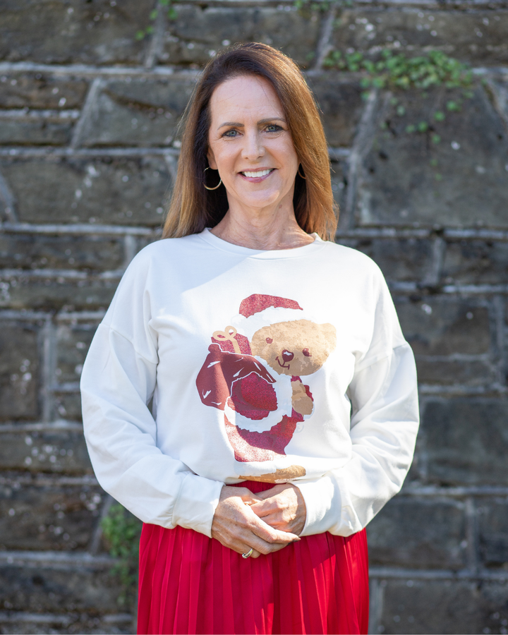 Teddy Bear Santa Crewneck