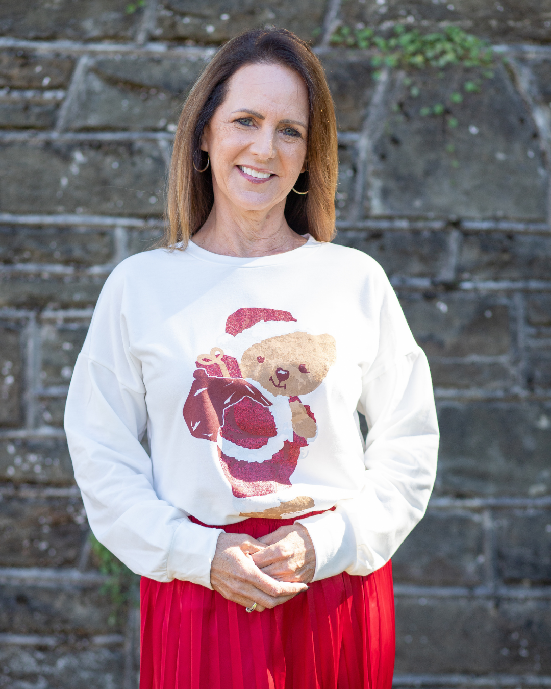 Teddy Bear Santa Crewneck