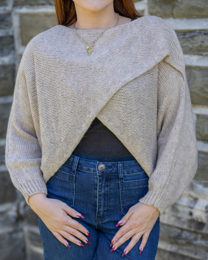 Knit Criss-Cross Sweater