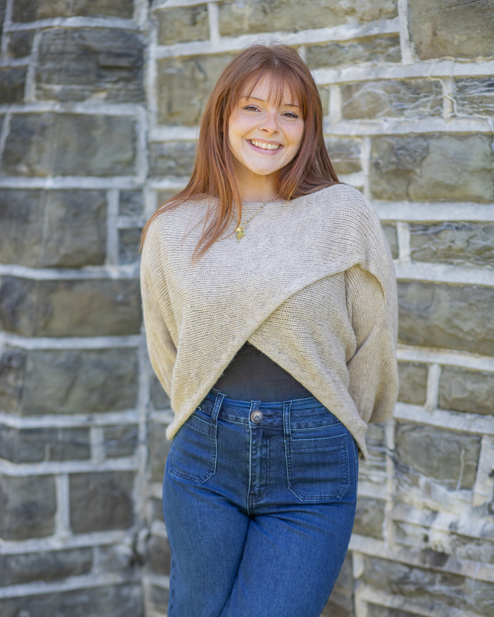 Knit Criss-Cross Sweater