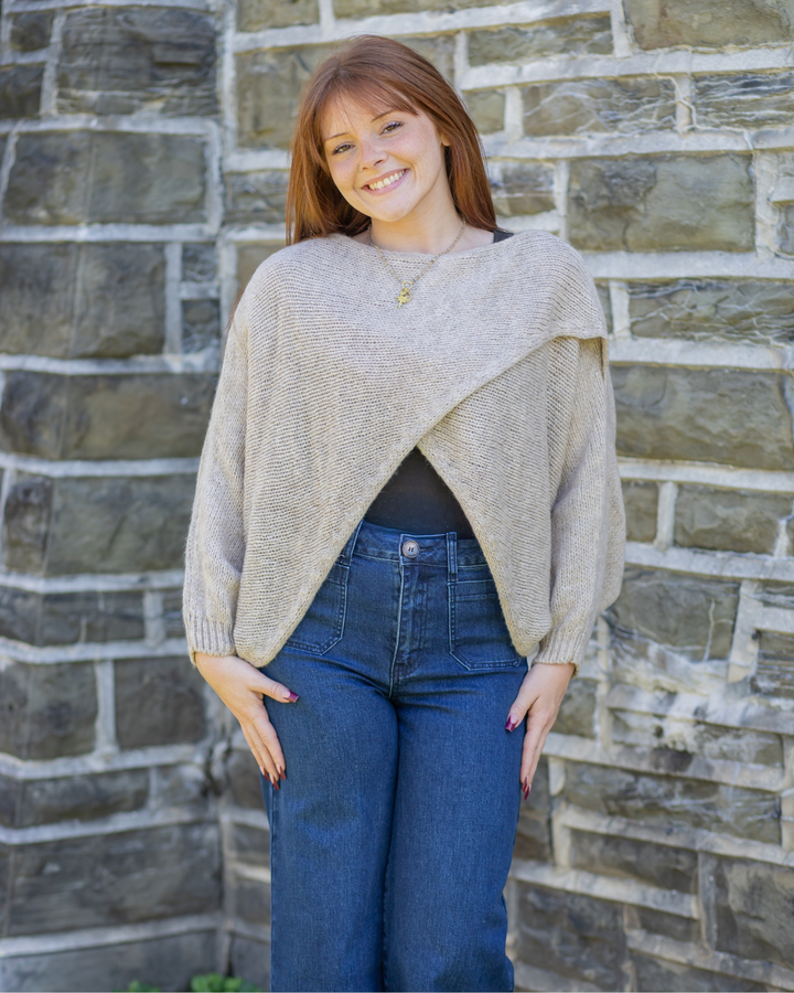 Knit Criss-Cross Sweater