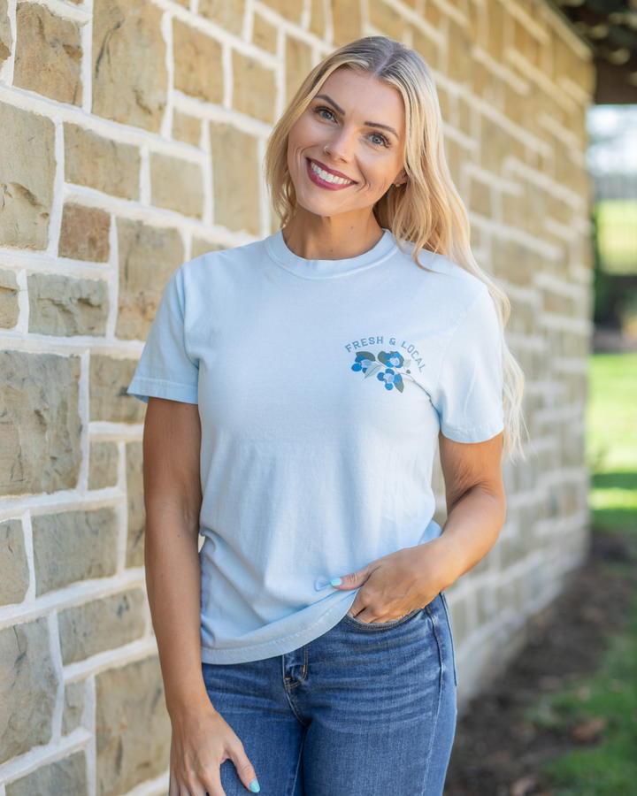 Blueberries At The Market Tee