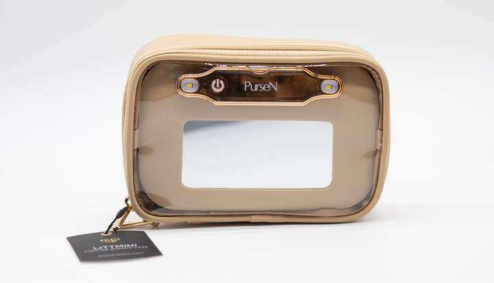 Light Up Travel Toiletry Bag with Mirror