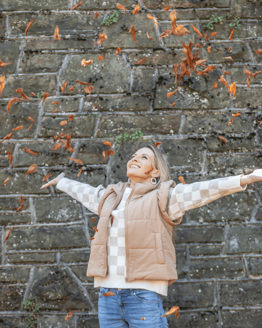 Ruffle Quilted Vest