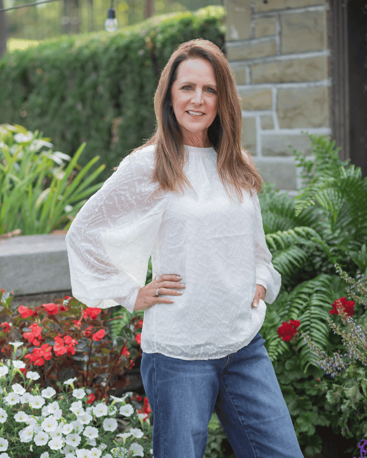 Marshmallow Tie Top