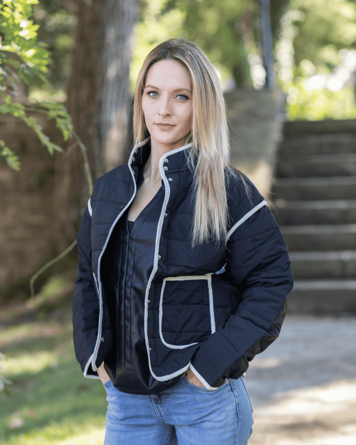 Quilted Trim Jacket