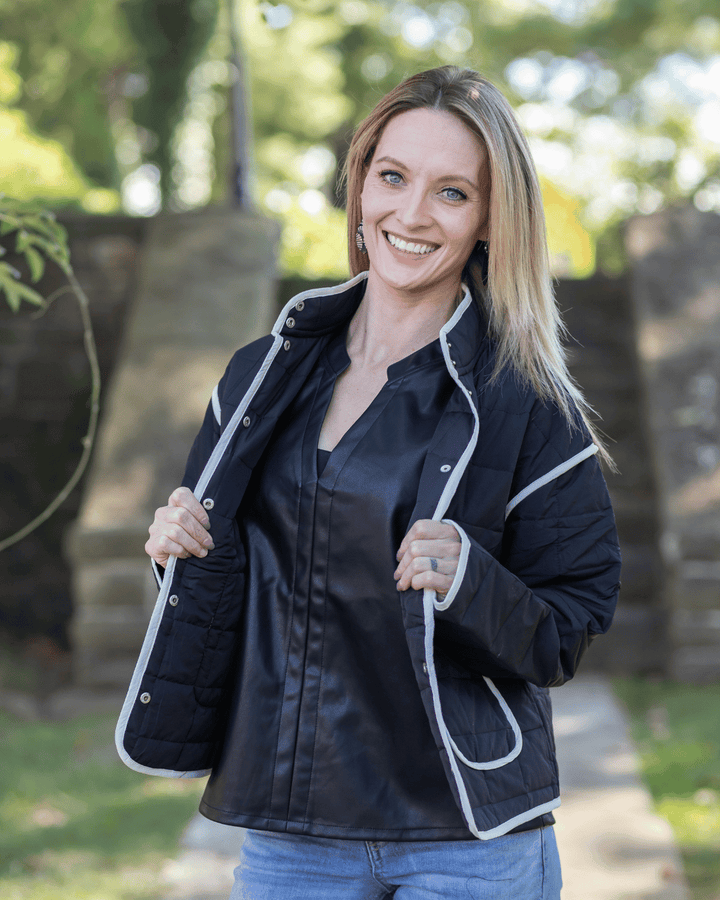Quilted Trim Jacket