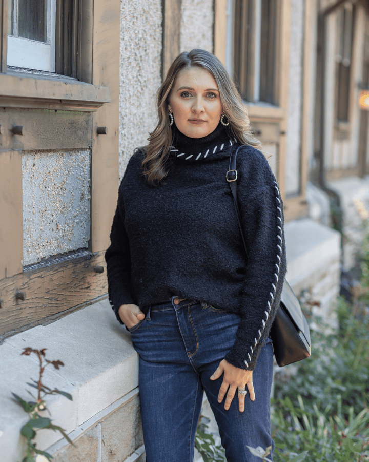 Contrast Sweater