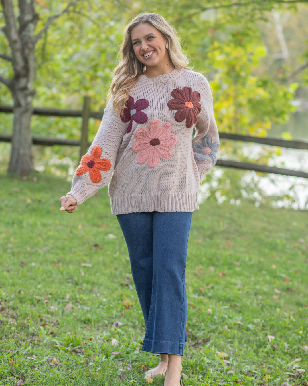 Flower Sweater - Lilac