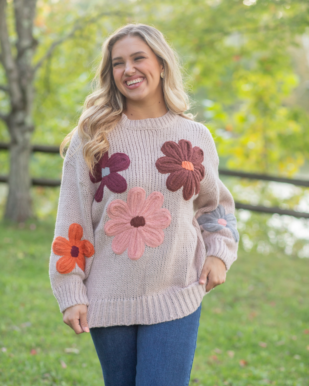 Flower Sweater - Lilac