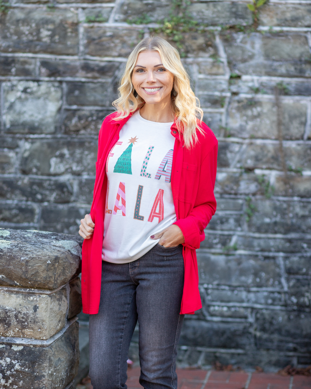 Fa La La La Holiday Tee