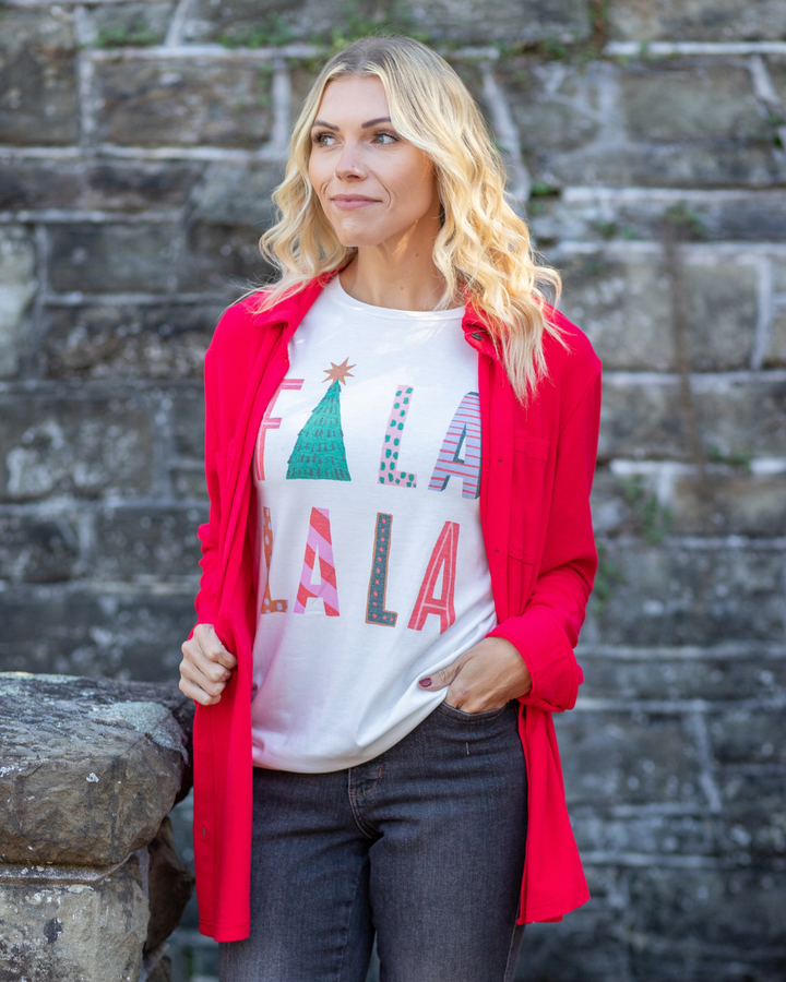 Fa La La La Holiday Tee
