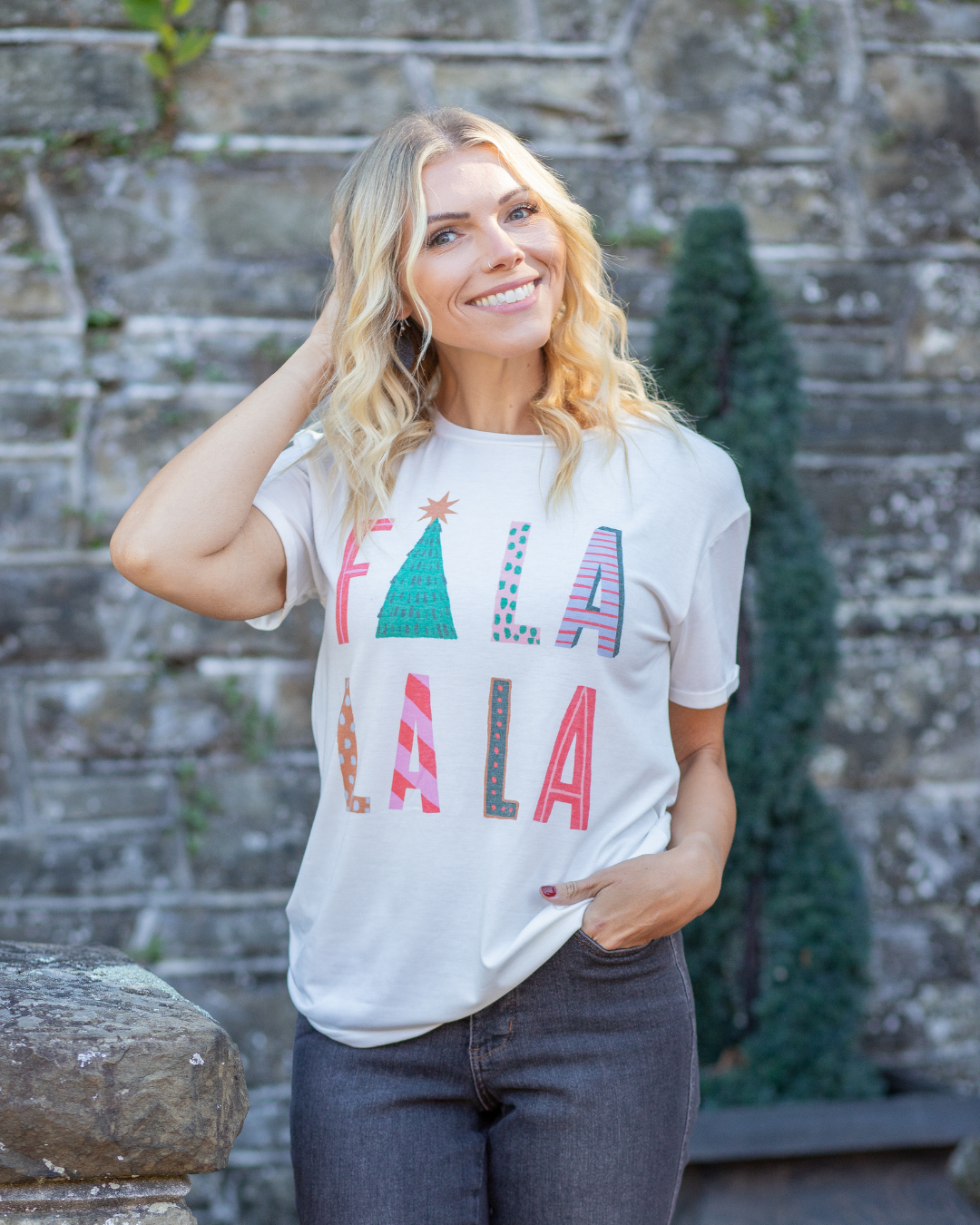 Fa La La La Holiday Tee