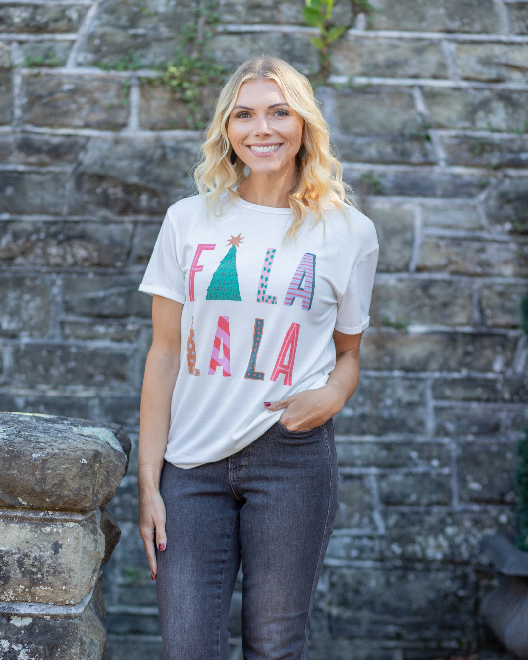 Fa La La La Holiday Tee