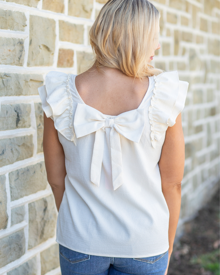 Blossom Sleeveless Ruffle Top
