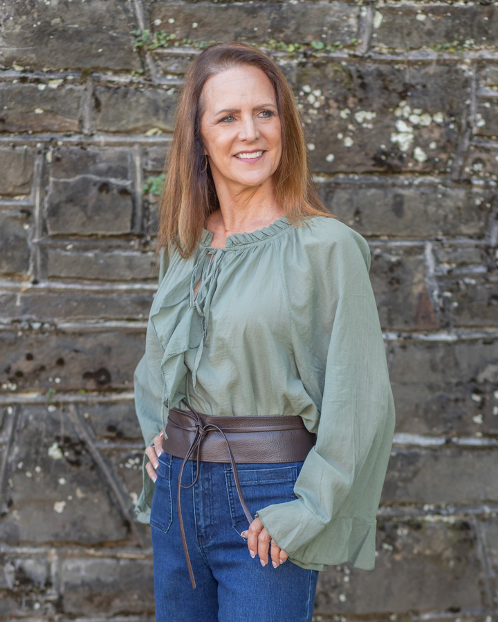 Ruffle Long Sleeve Blouse