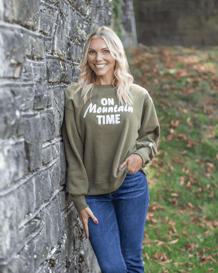 On Mountain Time Crewneck