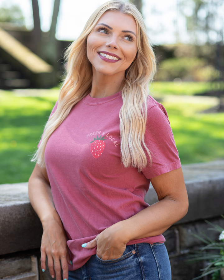 Strawberries At The Market Tee