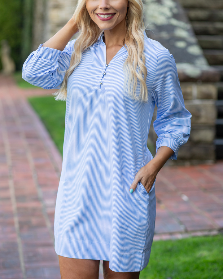 Striped Shirt Dress
