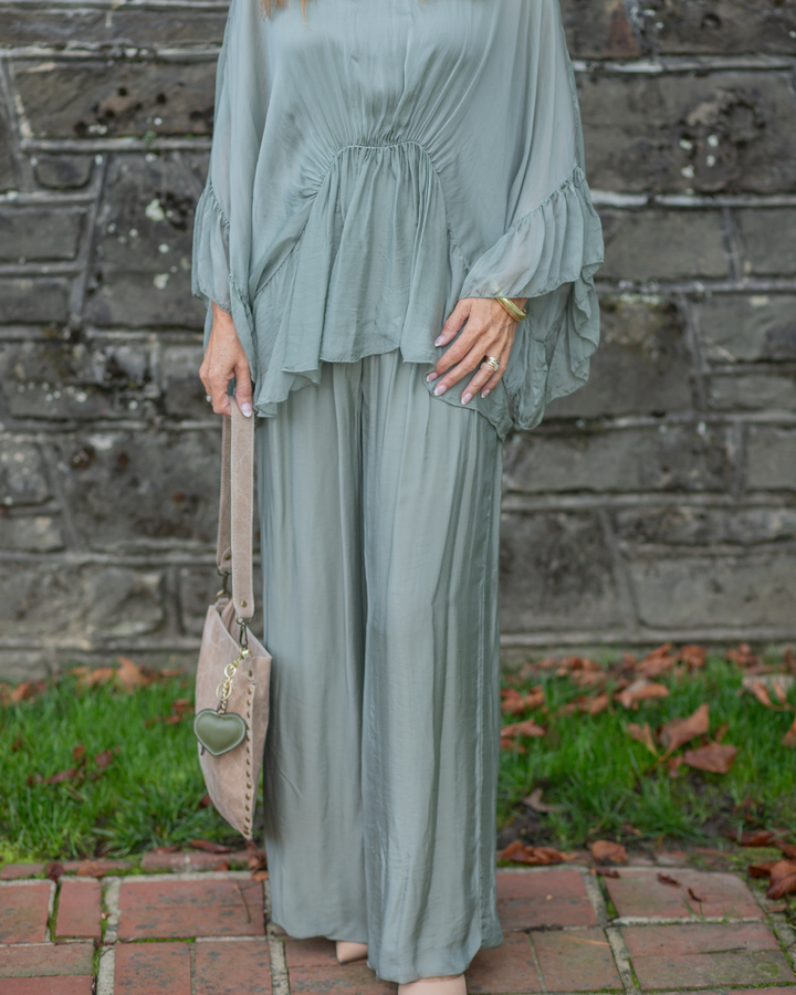 Lightweight Long Sleeve Silk Pants