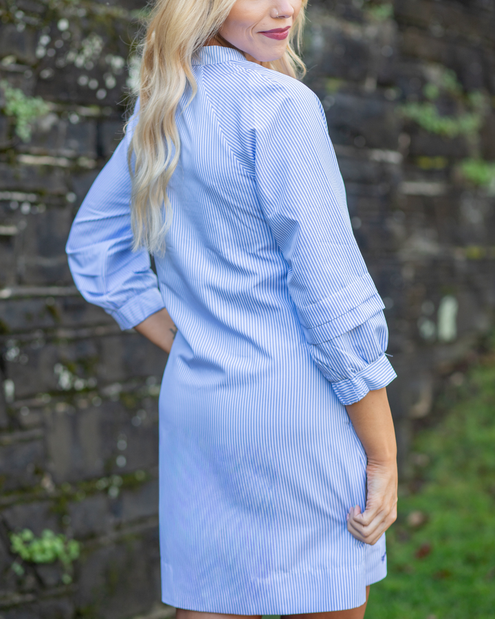 Striped Shirt Dress