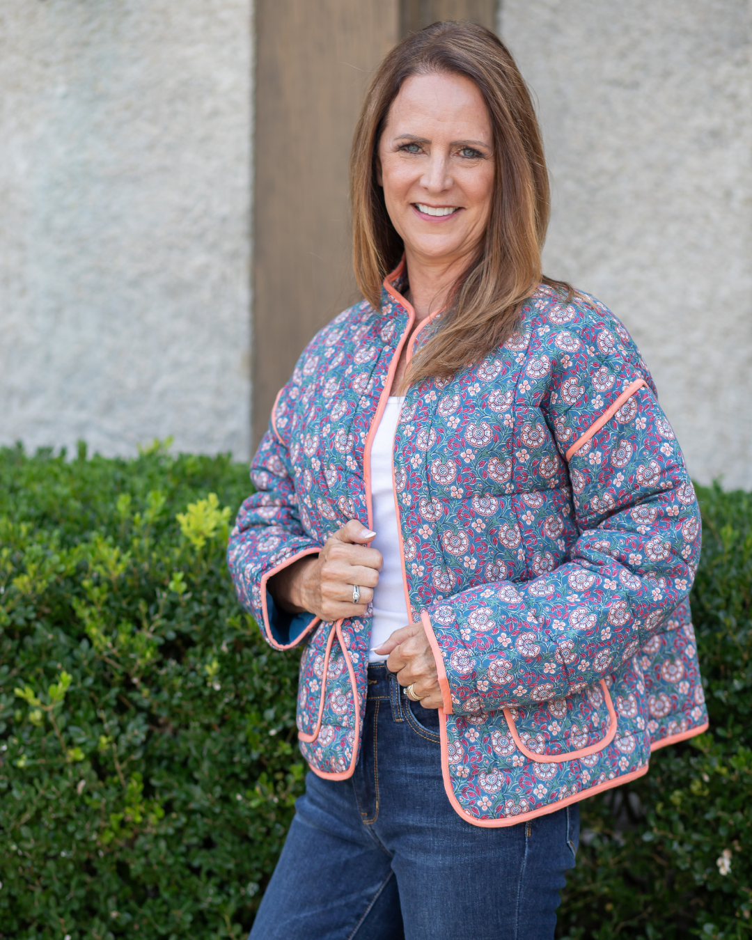 Clasp Quilted Trim Jacket