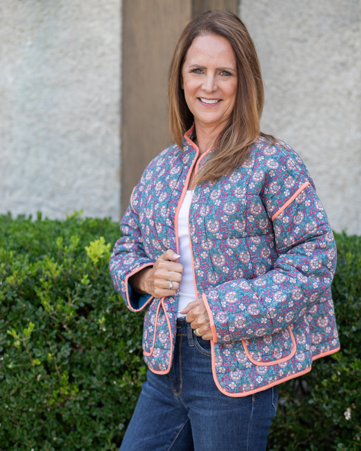 Clasp Quilted Trim Jacket
